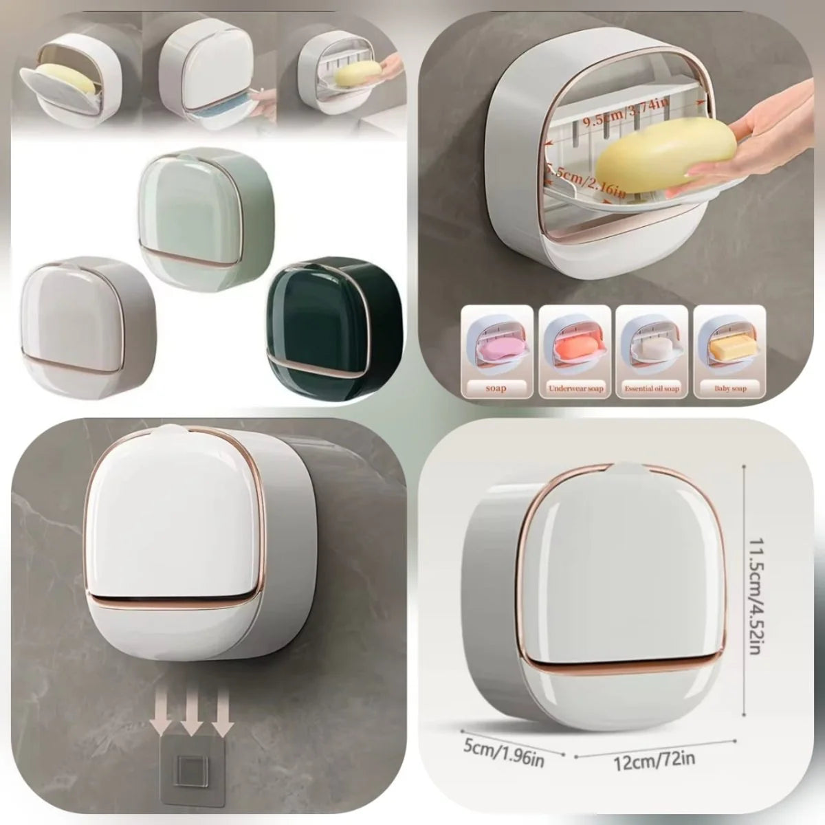 Quick-Drain Wall Mounted Soap Dispenser
