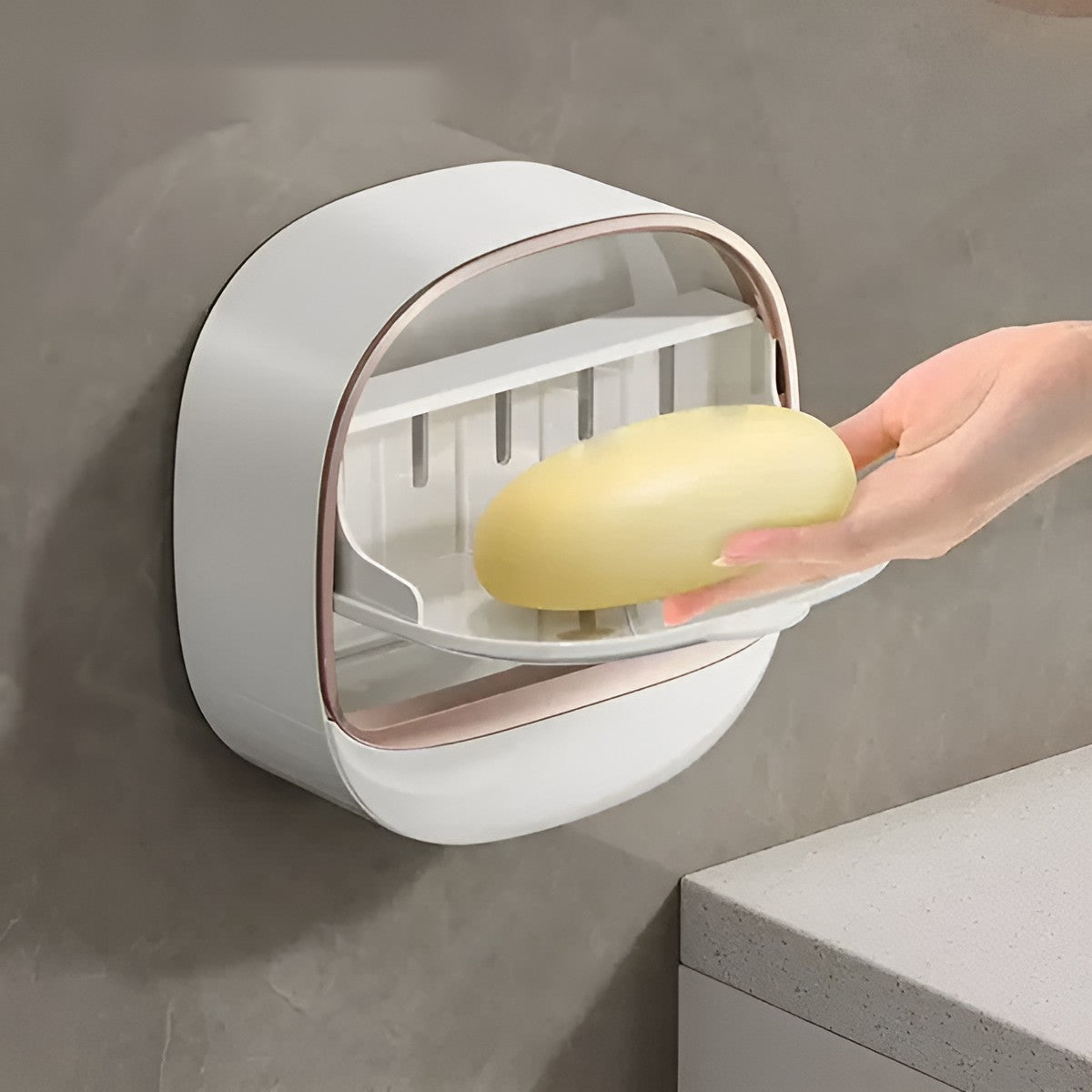 Quick-Drain Wall Mounted Soap Dispenser